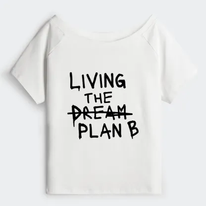 Tokyo-Tiger Implement Plan B Off Shoulder T-Shirt