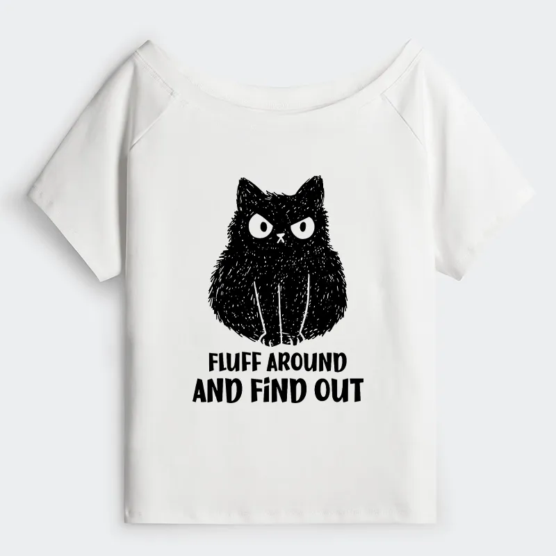 Tokyo-Tiger Consequences Of Fooling Around Off Shoulder T-Shirt Sale