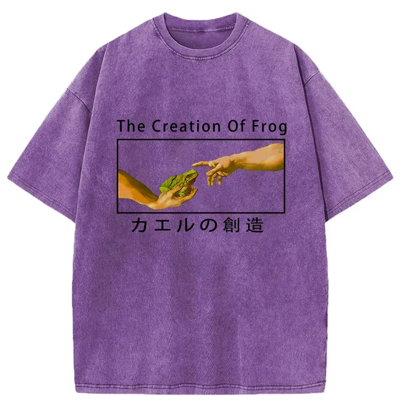Tokyo-Tiger Creation Of Frog Washed T-Shirt