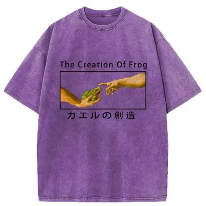 Tokyo-Tiger Creation Of Frog Washed T-Shirt