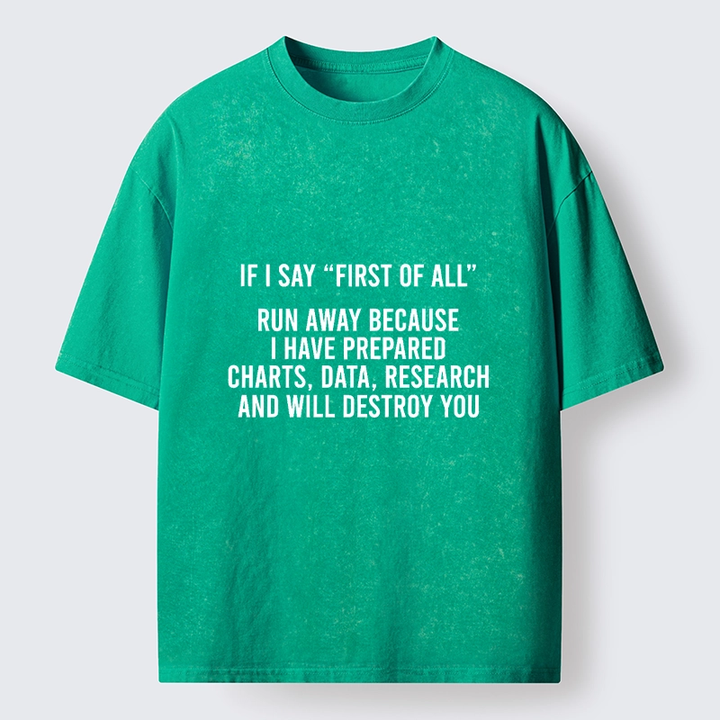 Tokyo-Tiger First Of All Debate Meme Washed T-Shirt