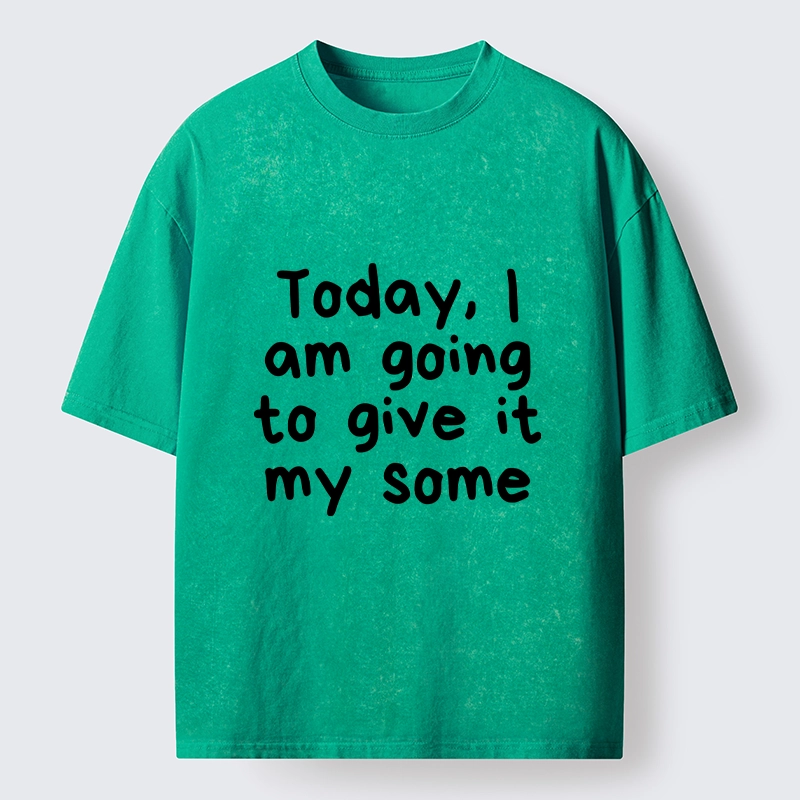 Tokyo-Tiger Give It My All Meme Washed T-Shirt