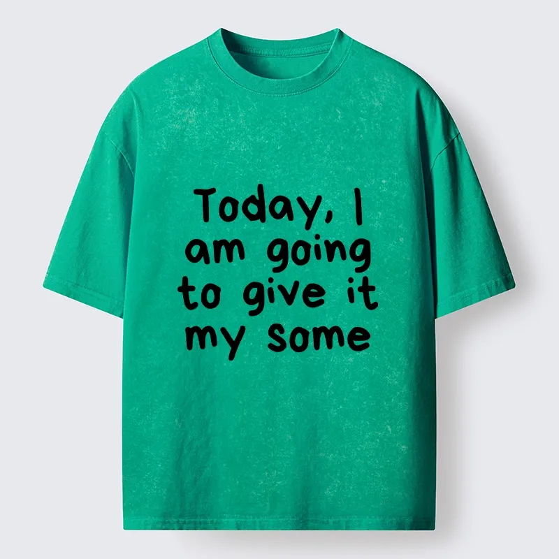 Tokyo-Tiger Give It My All Meme Washed T-Shirt