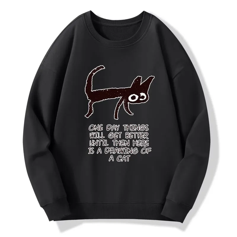 Tokyo-Tiger Cat Cheer Up Drawing Classic Sweatshirt