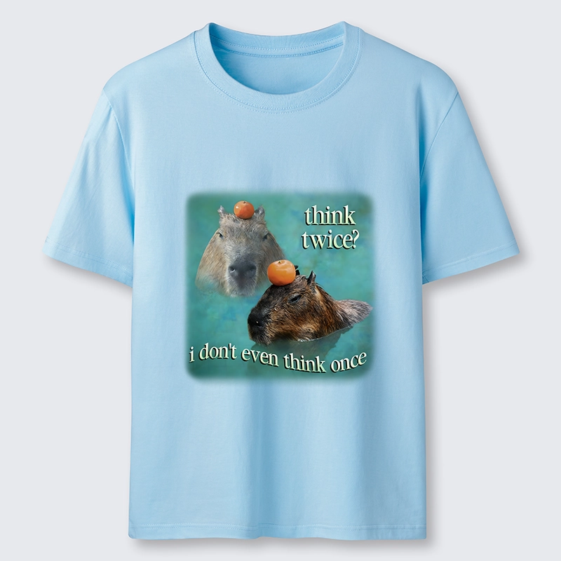 Tokyo-Tiger Capybara Think Twice Funny Meme Classic T-Shirt