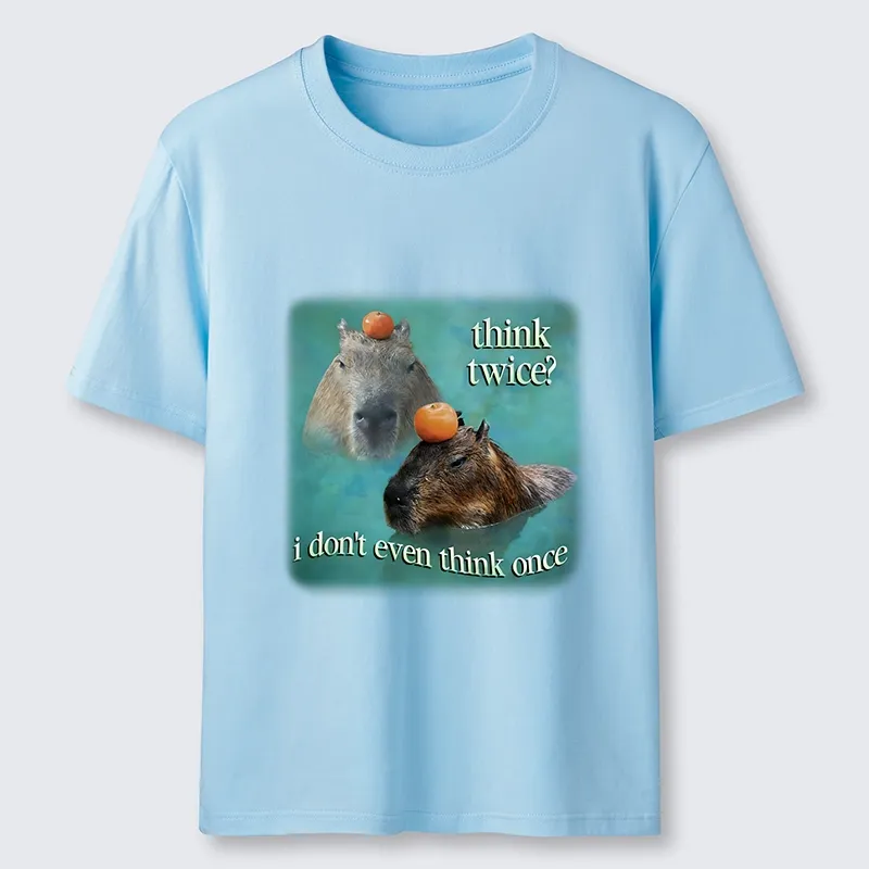 Tokyo-Tiger Capybara Think Twice Funny Meme Classic T-Shirt