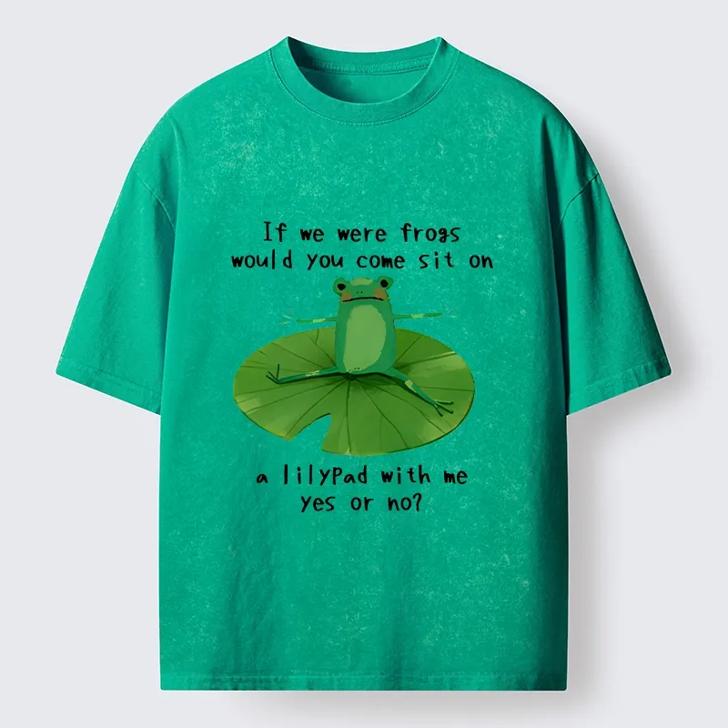 Tokyo-Tiger Frog Sit With Me Washed T-Shirt