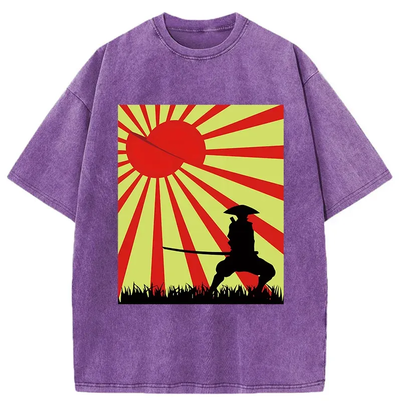 Tokyo-Tiger Samurai Who Cut The Sun Washed T-Shirt