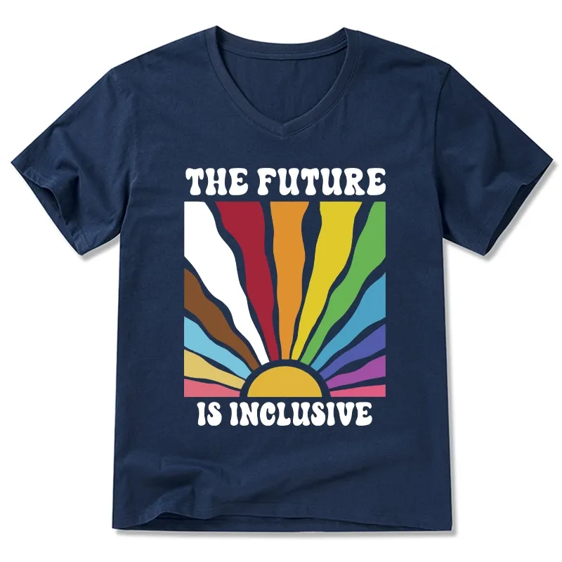 Tokyo-Tiger Pride Future Is Inclusive V-Neck Classic T-Shirt