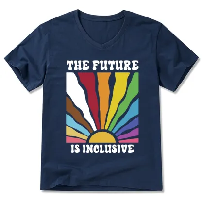 Tokyo-Tiger Pride Future Is Inclusive V-Neck Classic T-Shirt