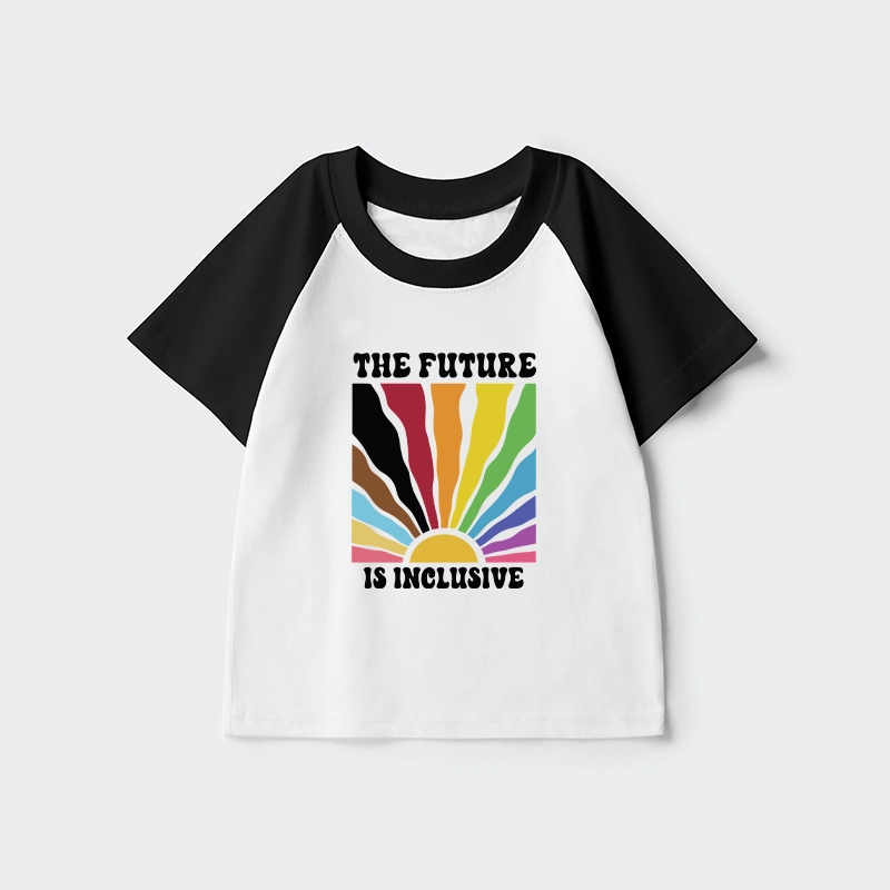 Tokyo-Tiger Pride Future Is Inclusive Kids Raglan T-shirt