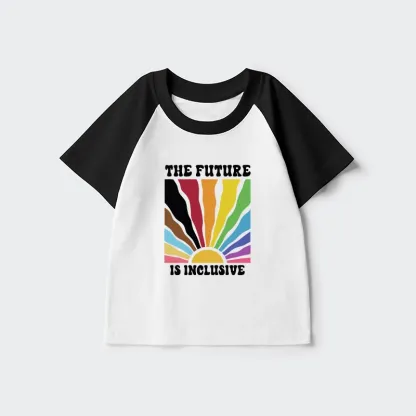 Tokyo-Tiger Pride Future Is Inclusive Kids Raglan T-shirt