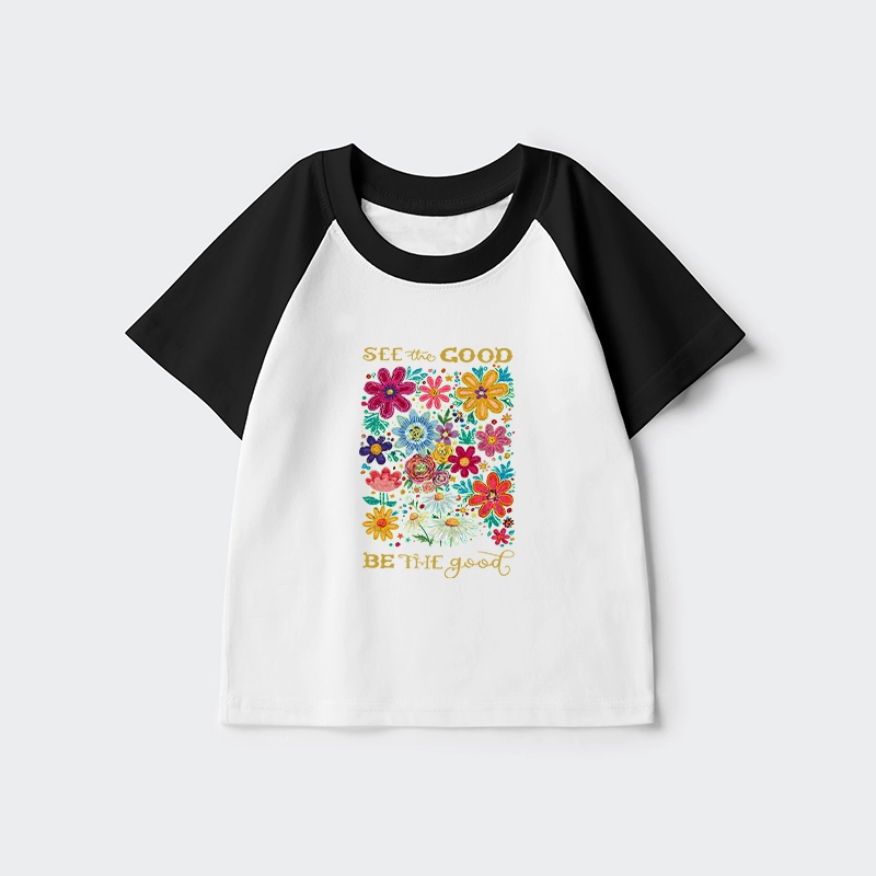 Tokyo-Tiger Flower：See The Good Be The Good Kids Raglan T-shirt