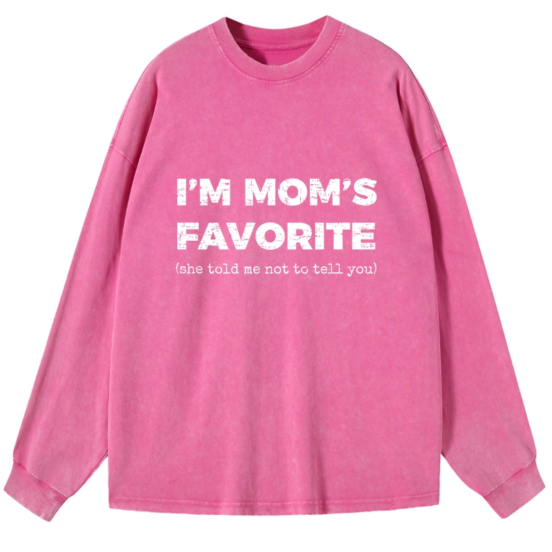 Tokyo-Tiger Mother's Day Jokes Washed Long Sleeve T-Shirt