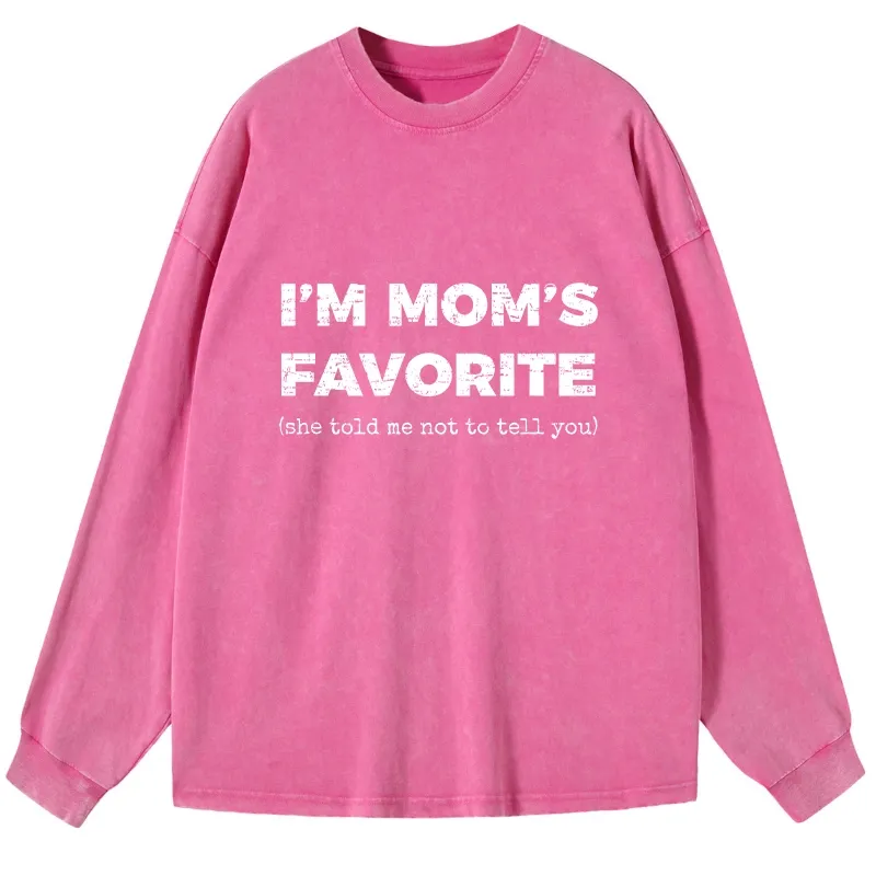 Tokyo-Tiger Mother's Day Jokes Washed Long Sleeve T-Shirt