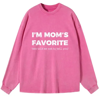Tokyo-Tiger Mother's Day Jokes Washed Long Sleeve T-Shirt
