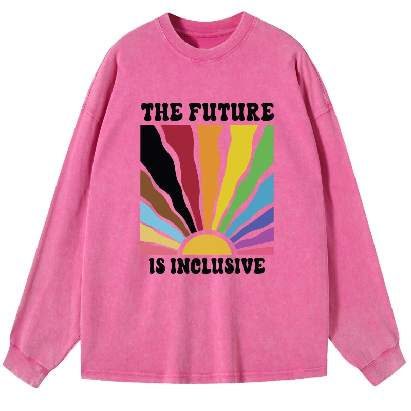 Tokyo-Tiger Pride Future Is Inclusive Washed Long Sleeve T-Shirt