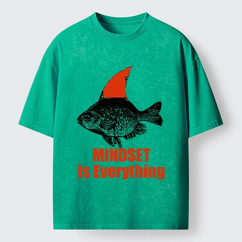 Tokyo-Tiger Funny Be The Shark You Want To Be Washed T-Shirt