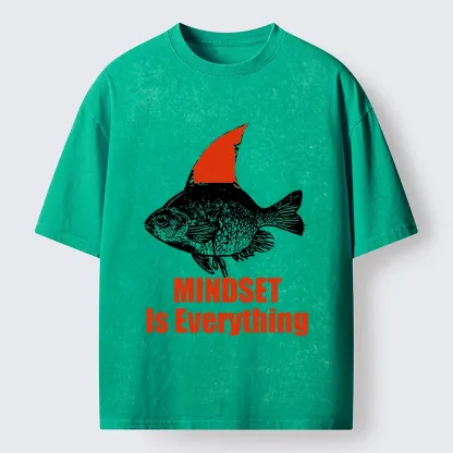 Tokyo-Tiger Funny Be The Shark You Want To Be Washed T-Shirt