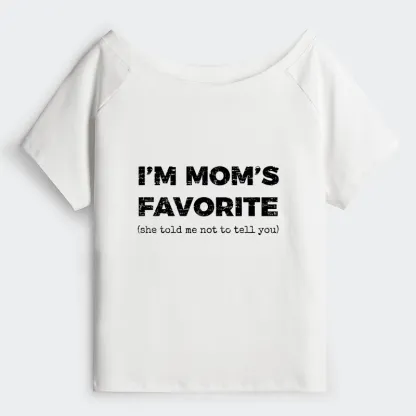 Tokyo-Tiger Mother's Day Jokes Off Shoulder T-Shirt