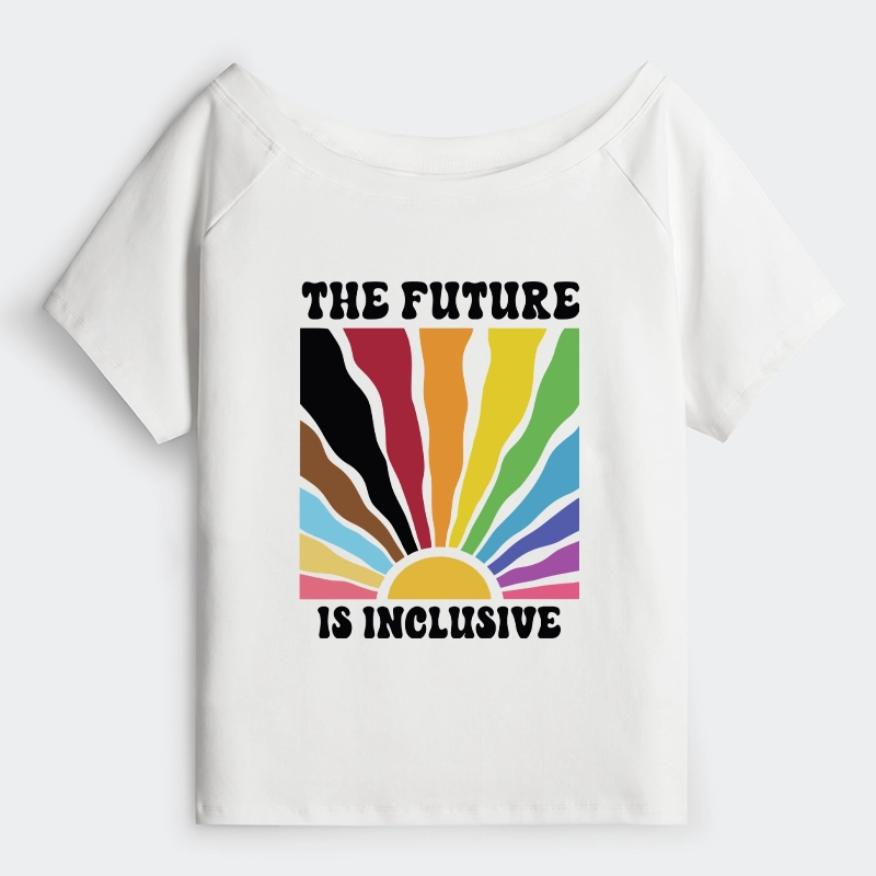 Tokyo-Tiger Pride Future Is Inclusive Off Shoulder T-Shirt