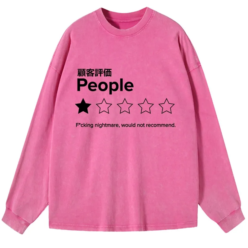 Tokyo-Tiger Evaluation People Washed Long Sleeve T-Shirt