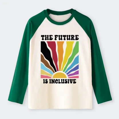 Tokyo-Tiger Pride Future Is Inclusive Raglan Long Sleeve T-shirt