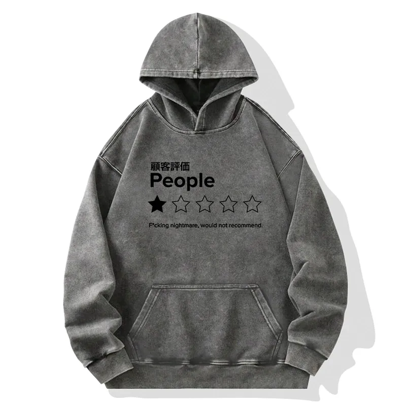 Tokyo-Tiger Evaluation People Washed Hoodie