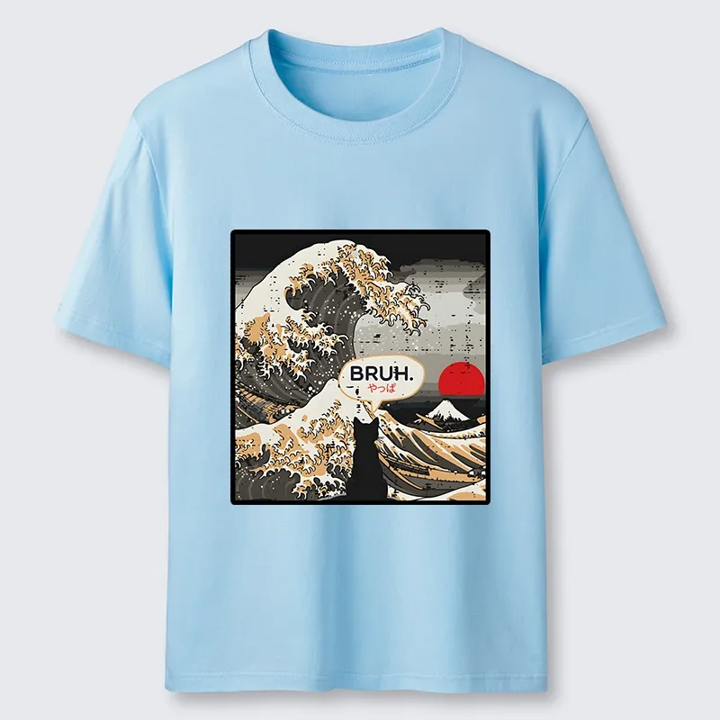 Tokyo-Tiger Great Wave Cat Bruh Classic T-Shirt