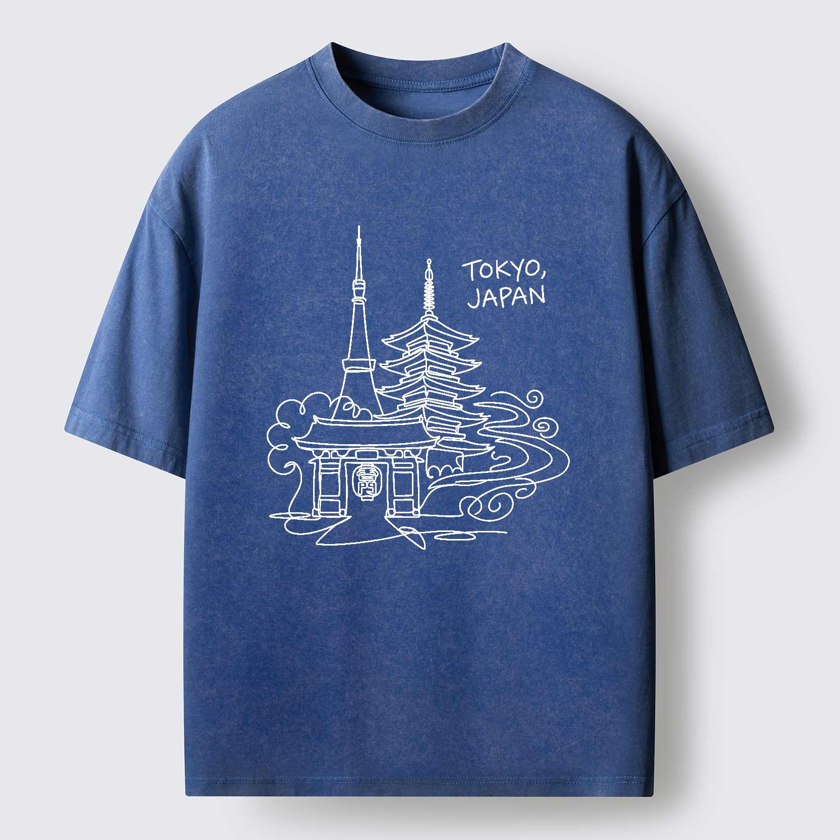 Tokyo-Tiger Tokyo Line Washed T-Shirt