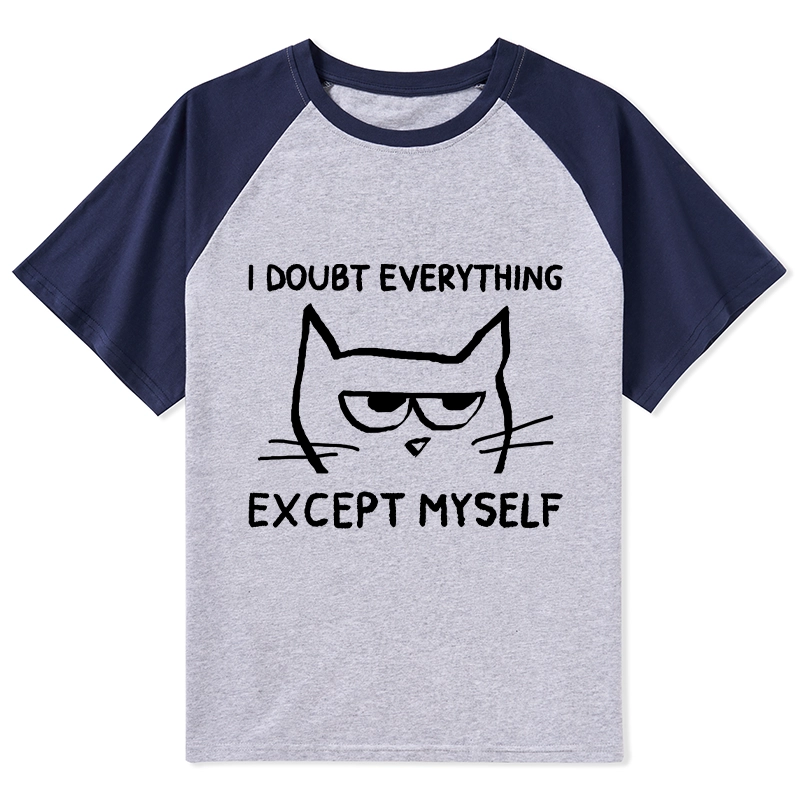 Tokyo-Tiger Confident Kitten Raglan T-shirt