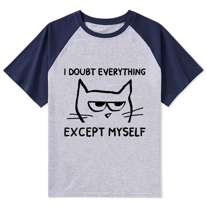 Tokyo-Tiger Confident Kitten Raglan T-shirt