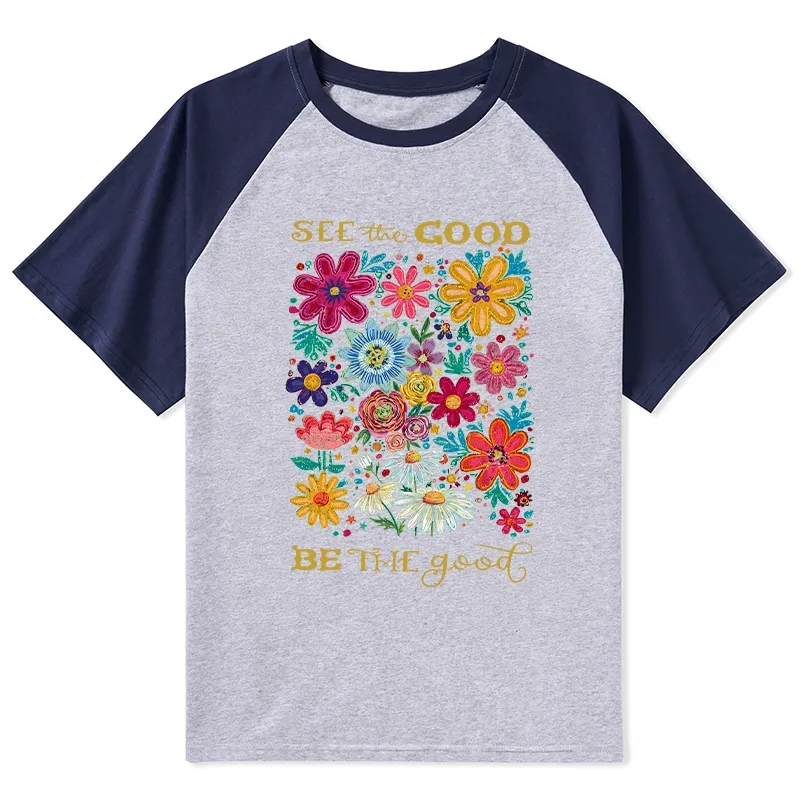 Tokyo-Tiger Flower：See The Good Be The Good Raglan T-shirt