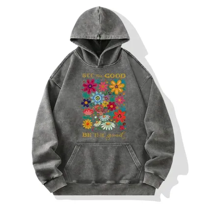 Tokyo-Tiger Flower：See The Good Be The Good Washed Hoodie
