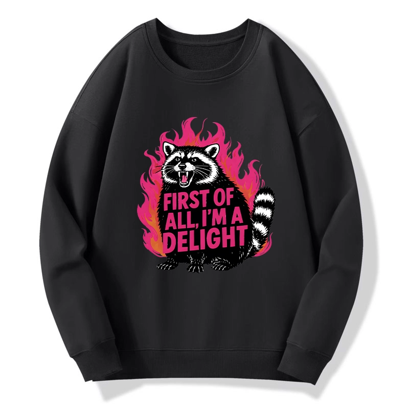 Tokyo-Tiger Angry Raccoon Funny Classic Sweatshirt