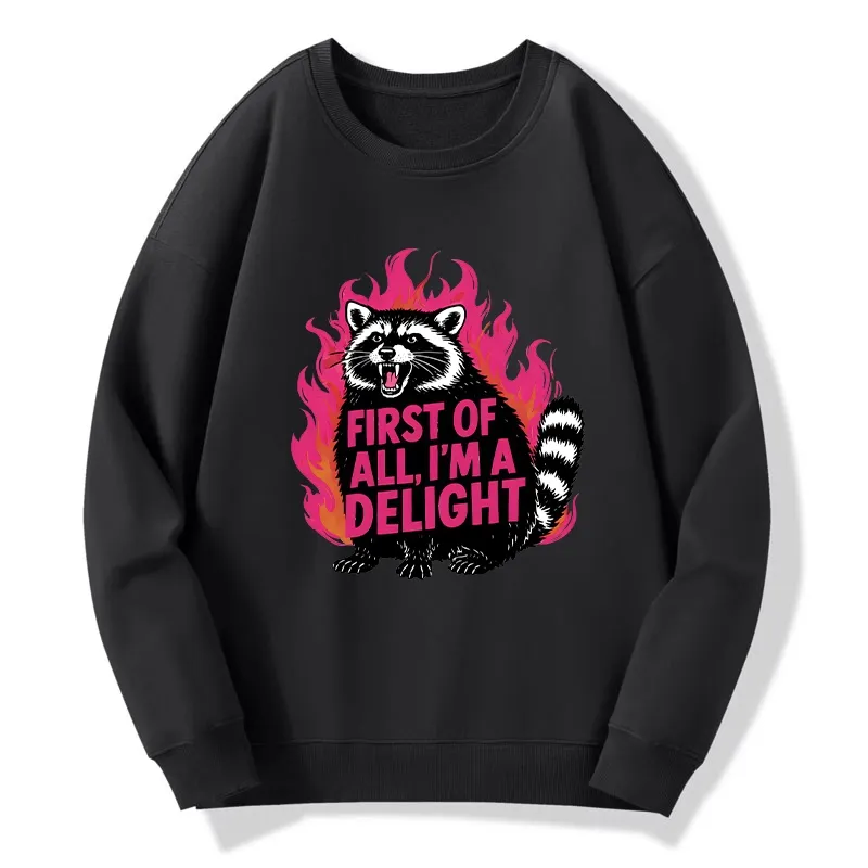 Tokyo-Tiger Angry Raccoon Funny Classic Sweatshirt