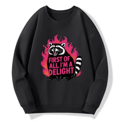 Tokyo-Tiger Angry Raccoon Funny Classic Sweatshirt