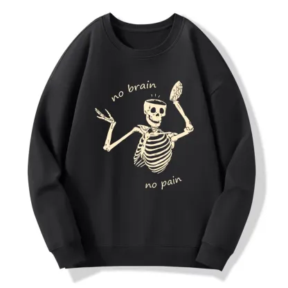 Tokyo-Tiger Skeletons Feel No Pain Classic Sweatshirt