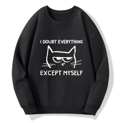 Tokyo-Tiger Confident Kitten Classic Sweatshirt