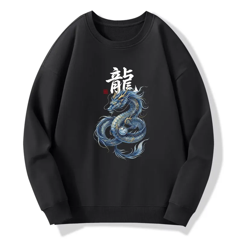 Tokyo-Tiger Mythic Blue Dragon Classic Sweatshirt
