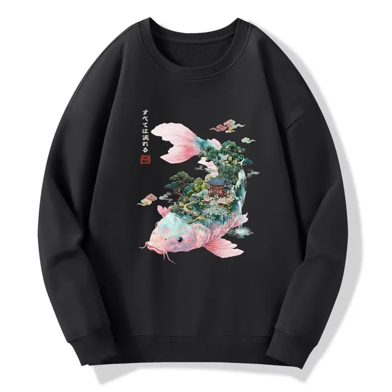 Tokyo-Tiger Journey Of The Flowing Koi Classic Sweatshirt Sale