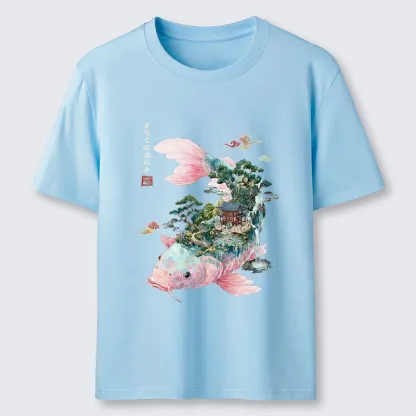 Tokyo-Tiger Journey Of The Flowing Koi Classic T-Shirt