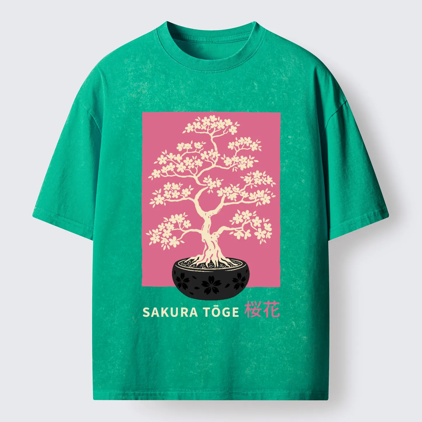 Tokyo-Tiger Sakura Bonsai Washed T-Shirt