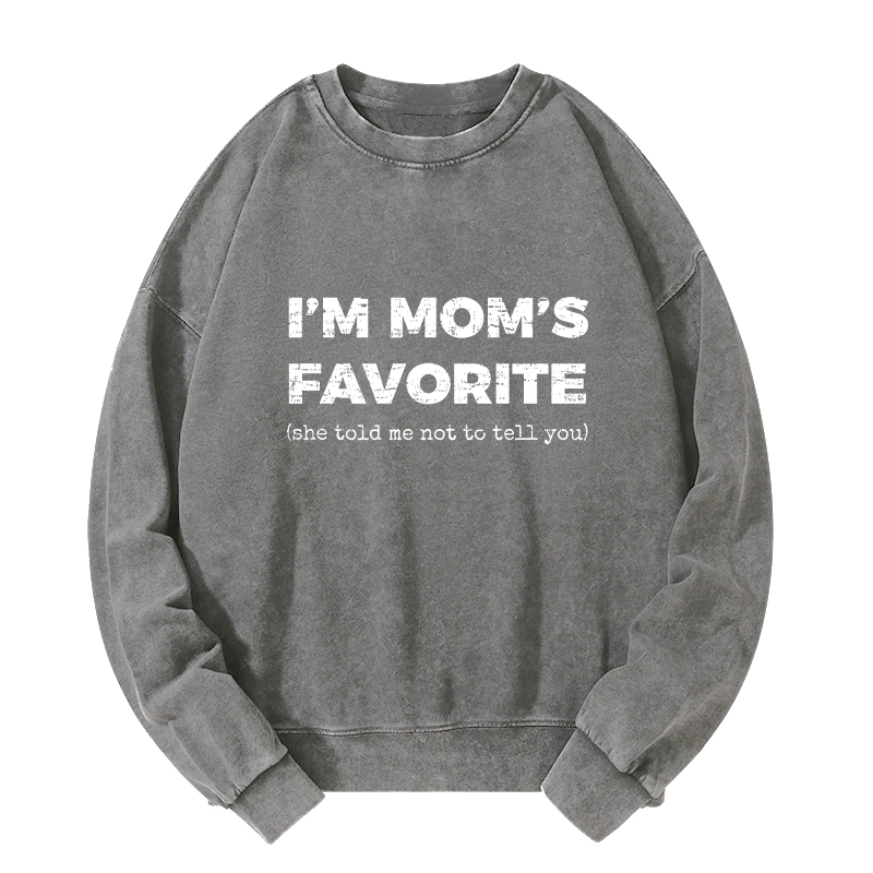 Tokyo-Tiger Mother's Day Jokes Washed Sweatshirt