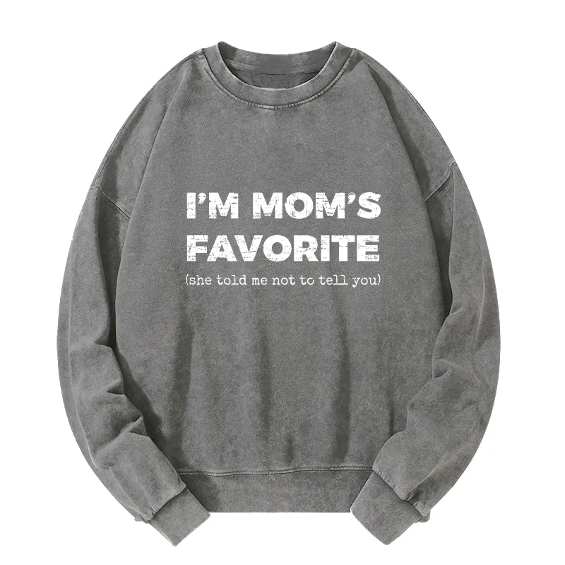 Tokyo-Tiger Mother's Day Jokes Washed Sweatshirt