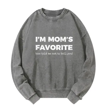 Tokyo-Tiger Mother's Day Jokes Washed Sweatshirt