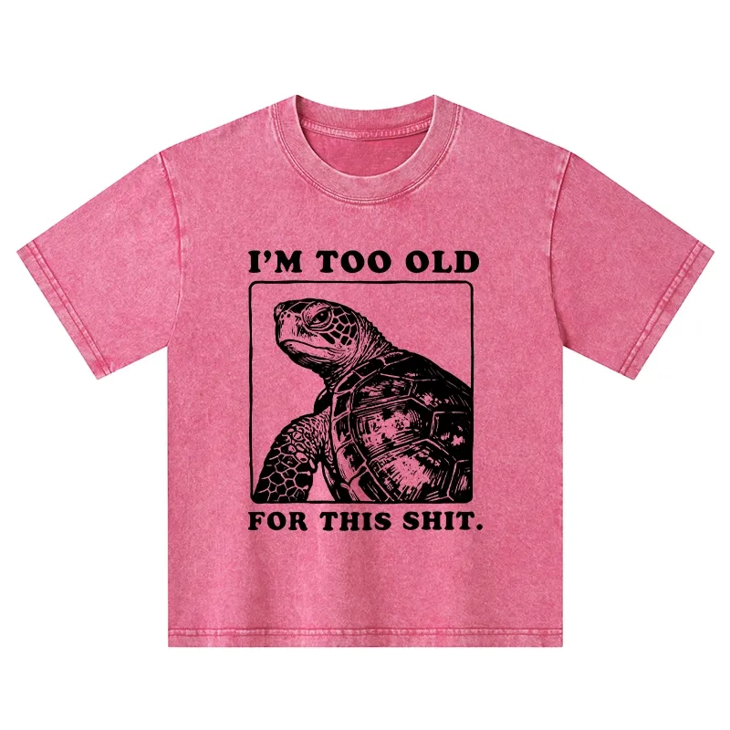 Tokyo-Tiger Turtle I Quit Meme Energy Washed T-Shirt