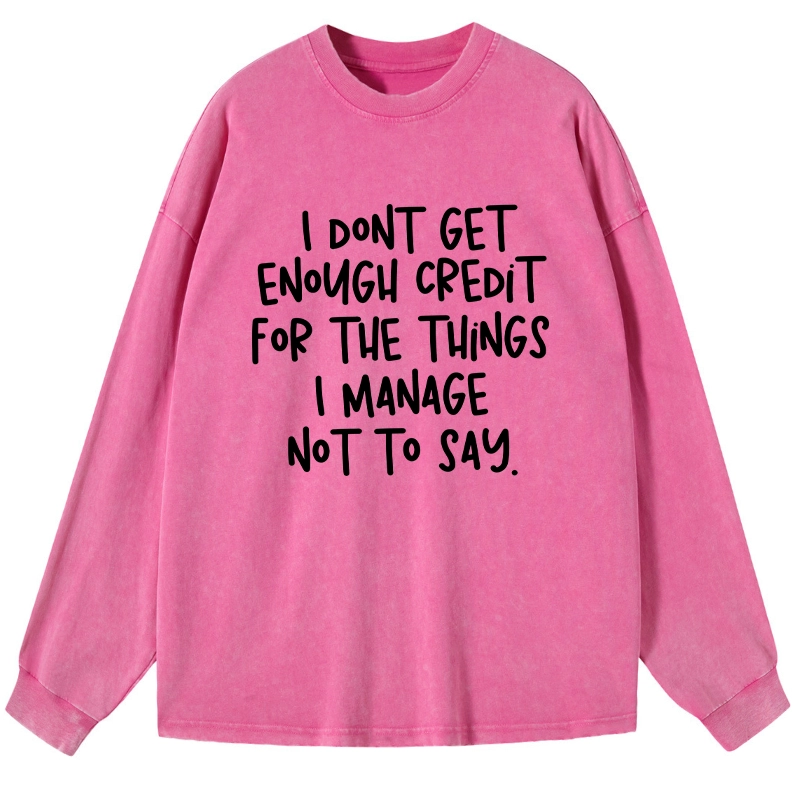 Tokyo-Tiger Saying No Is A Superpower Washed Long Sleeve T-Shirt