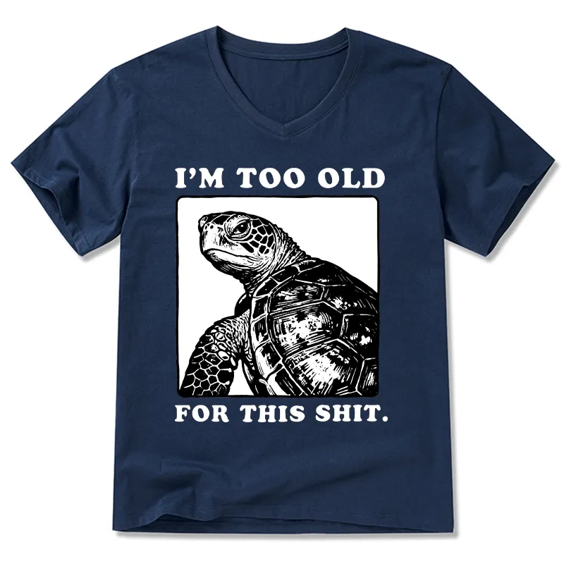 Tokyo-Tiger Turtle I Quit Meme Energy V-Neck Classic T-Shirt Sale
