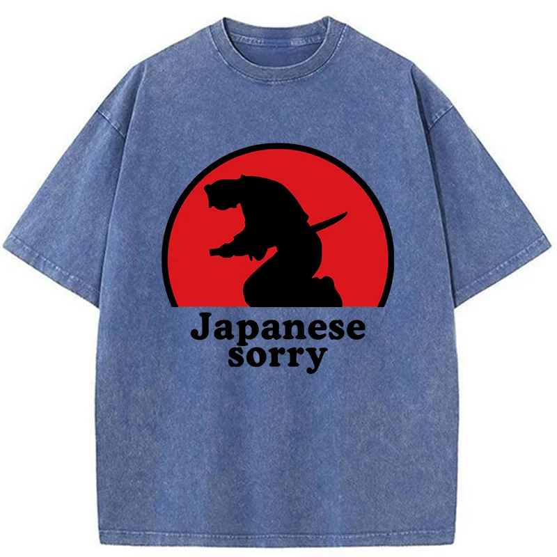 Tokyo-Tiger Japanese Sorry Washed T-Shirt